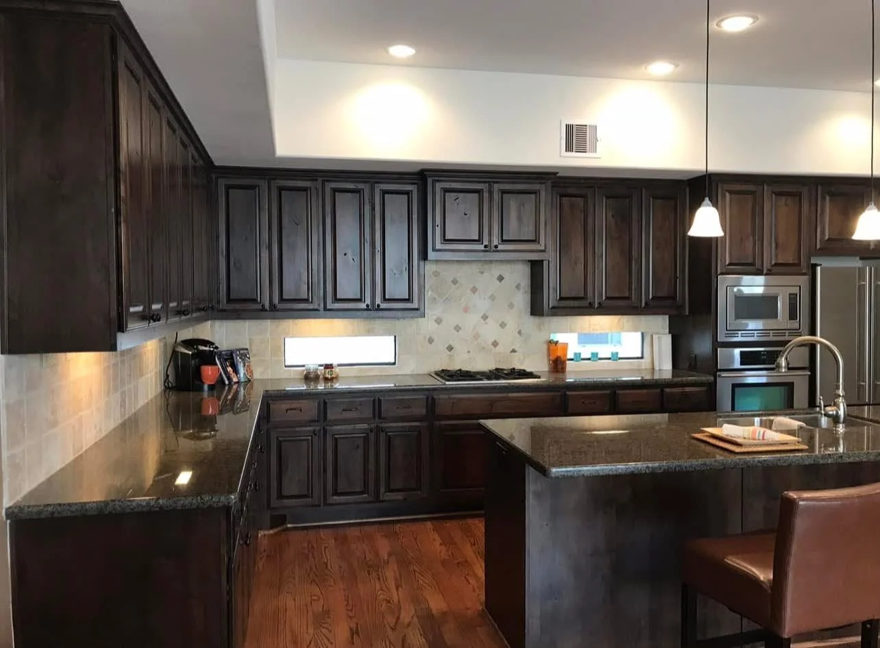 Custom kitchen cabinetry built and installed by LL General Contractor