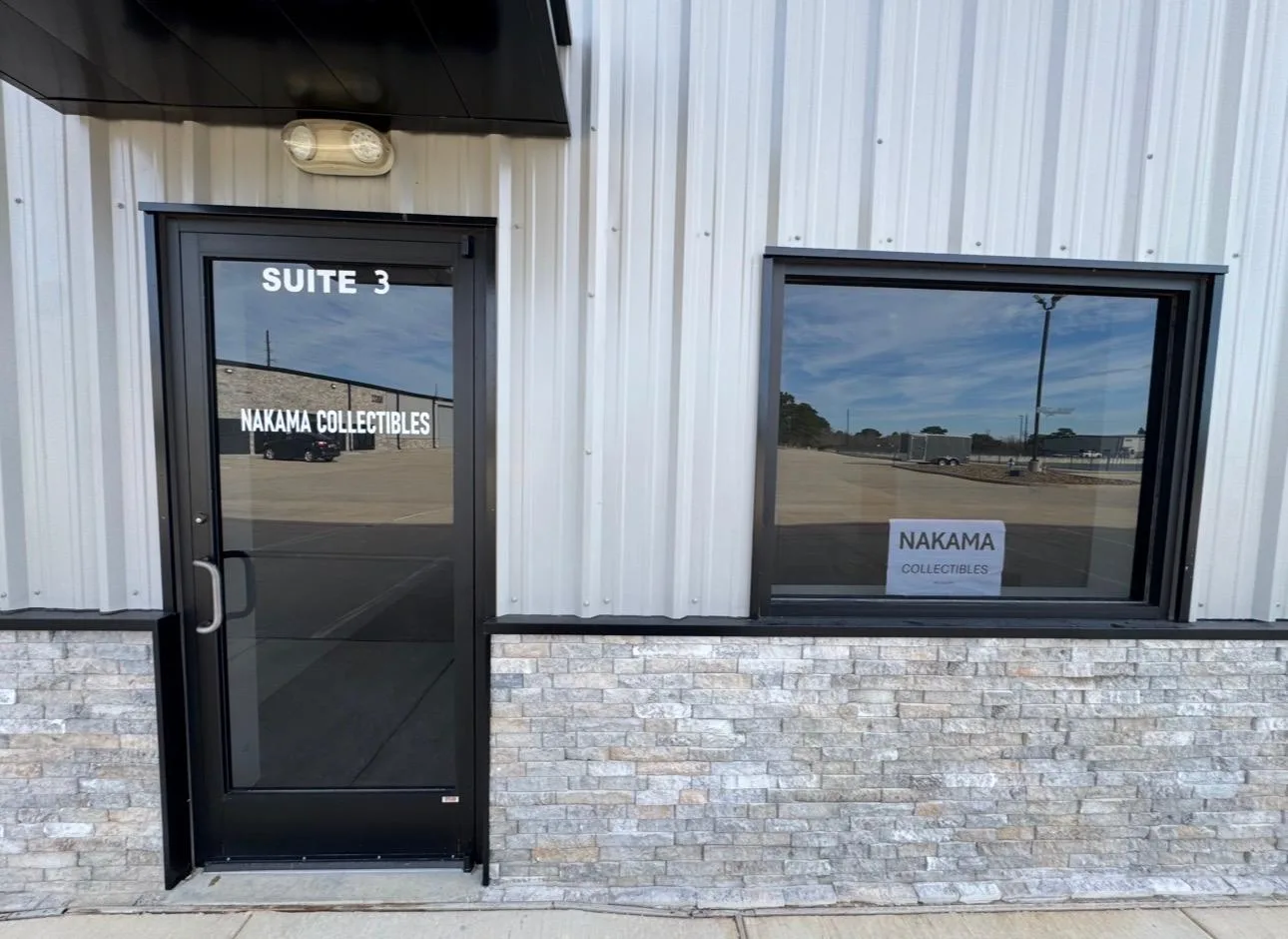 Commercial unit exterior finished by LL General Contractor in the Houston area